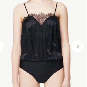 Cami Nyc Black Sweetheart Lace Bodysuit XS